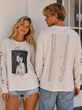 Gracie Abrams The Eras Tour Good Riddance Cotton Long Sleeve Tee M 54833